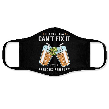 Discover Sweet Tea Lover Drinker Face Masks