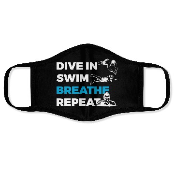 Discover Dive In Swim Breathe Repeat Face Masks