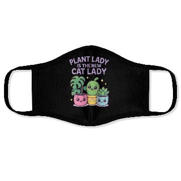 Discover Plant Lady Is the New Cat Lady – Cute Kawaii House Face Masks