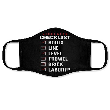 Discover Bricklayer Checklist Boots Line Level Trowel Brick Face Masks