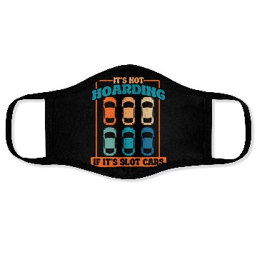 Discover Slot Car Racing RC Car Drag Racing Face Masks