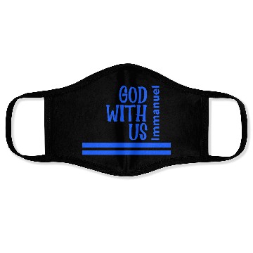 Discover God with us Face Masks