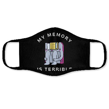 Discover Computer Data Floppy Disk Face Masks