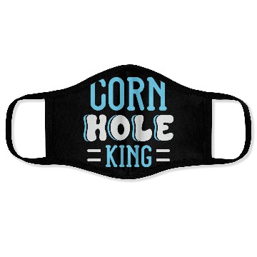 Discover Cornhole King Distressed Badge Face Masks