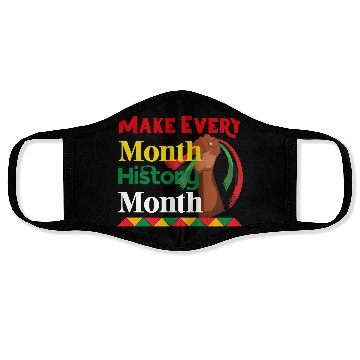 Discover Juneteenth Make Every Month History Month Face Masks