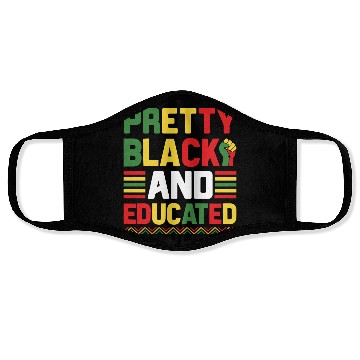 Discover Pretty Black And Educated Juneteenth Face Masks