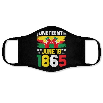 Discover Juneteenth June 19 1865 Face Masks