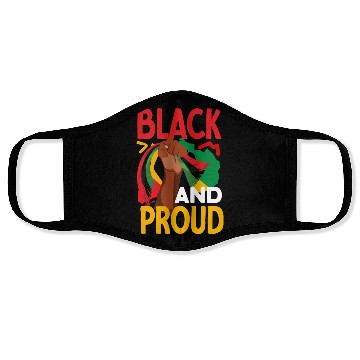 Discover Juneteenth Black And Proud Face Masks
