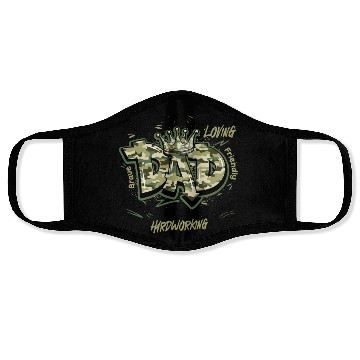 Discover Camo Dad Design Face Masks