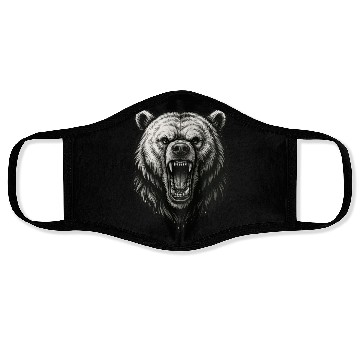 Discover Fierce Roaring Bear Head Face Masks – Bold Wilderness
