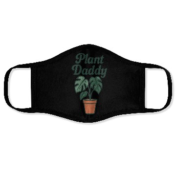 Discover Plant Daddy Greenhouse Humor Face Masks