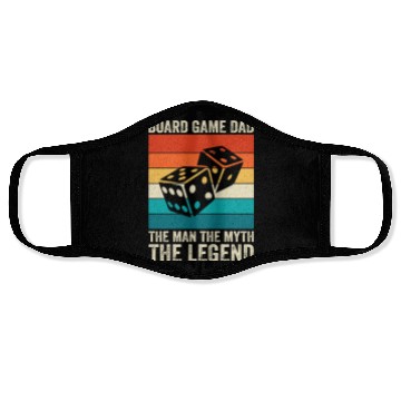 Discover Board game dad Face Masks