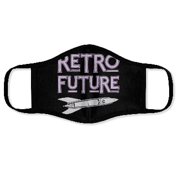 Discover Retro Future Rocket Nostalgia Face Masks