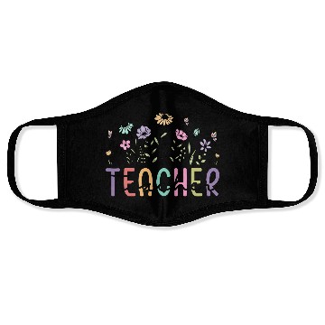 Discover Floral Teacher Appreciation Teacher Face Masks