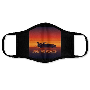 Discover Racing Sunset Vibes Face Masks