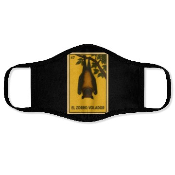 Discover EL ZORRO VOLADOR - THE FLYING FOX - LA LOTERÍA Face Masks