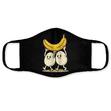 Discover Angry Eggs Carrying Banana – Cartoon Fun Face Masks