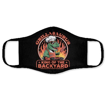 Discover Funny Dinosaur BBQ Chef – Summer Grilling Face Masks