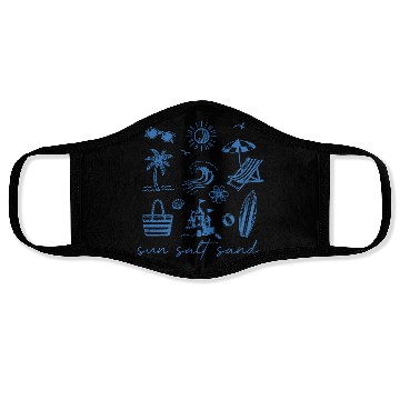 Discover Beach Vacation Sun Salt Sand Face Masks