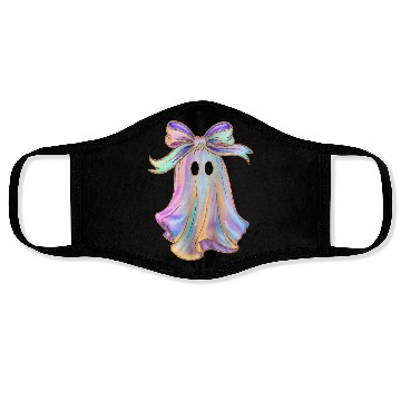 Discover Iridescent Ghost Halloween Face Masks