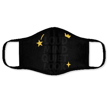 Discover Loud Mind Quiet Look | Minimalist Streetwear Face Masks