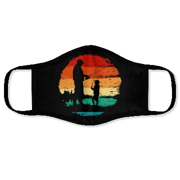 Discover Fishing dad Face Masks