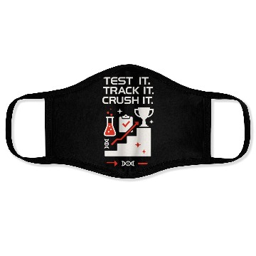 Discover Clinical Lab Tech Diagnostic Science Data Nerd Face Masks