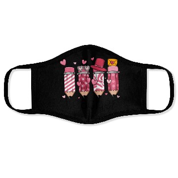 Discover Teacher Valentine Face Masks
