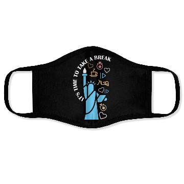 Discover Inspirational Liberty and Wellness Theme Face Masks