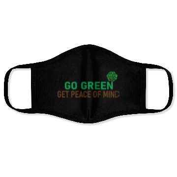 Discover Peaceful Green Tree Logo for Eco Apparel Face Masks