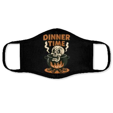 Discover Dinner Time – Angry Skull in a Pot Face Masks