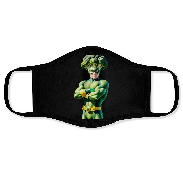 Discover Broccoli Superhero Face Masks