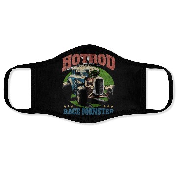 Discover Hot Rod Monster Retro Race Face Masks
