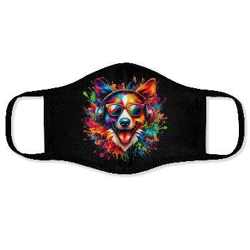 Discover Dog Beats Colorful Face Masks