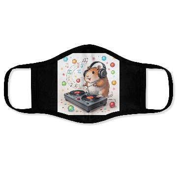 Discover DJ Hamster – Tiny Paws, Big Beats! Face Masks