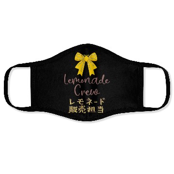 Discover Lemonade Crew Yellow Bow Face Masks