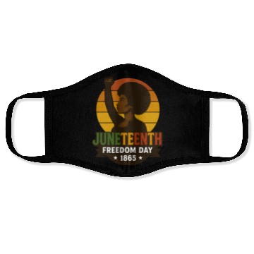 Discover Juneteenth Freedom Day 1865 Black History Pride Face Masks