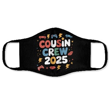 Discover Cousin Crew 2025 Video Game Controllers Family Face Masks