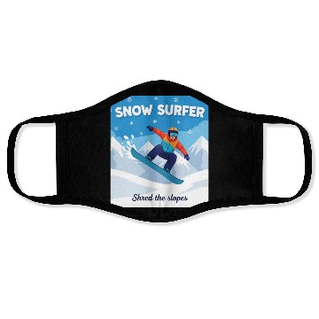 Discover Snow Surfer - Snowboarding Face Masks
