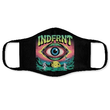 Discover Psychedelic Space Eye – Trippy Cosmic Poster Art Face Masks