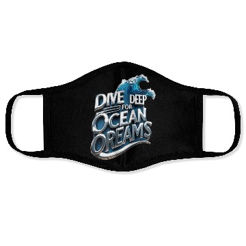 Discover Ocean Dream Depths Wave Reverie Face Masks