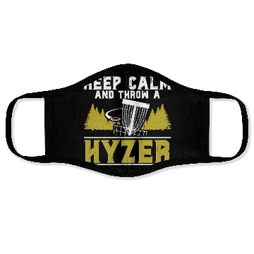 Discover Disc Golf Keep Calm And Throw A Hyzer Face Masks