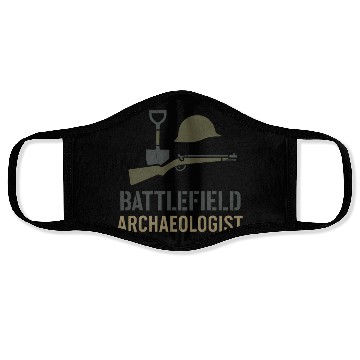 Discover Military Historian Battlefield Research War Face Masks