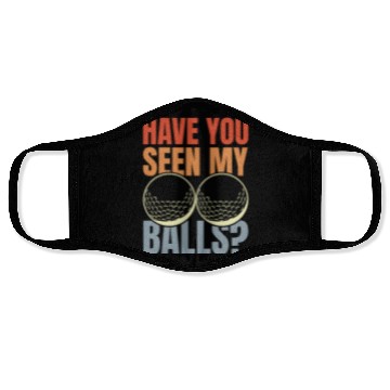 Discover Funny Golf Player Quote Face Masks