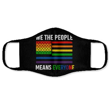 Discover Everyone's Rainbow Flag Face Masks