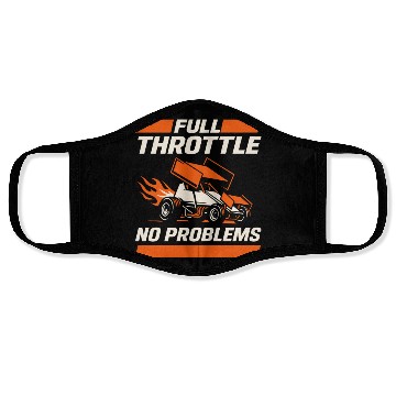 Discover Sprint Car Racing Dirt Track Speed Oval Race Face Masks
