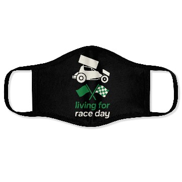 Discover Sprint Car Racing Dirt Track Speed Oval Race Face Masks
