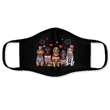 Discover Patriotic Dogs Face Masks