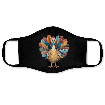 Discover Coquette Thanksgiving Turkey Face Masks