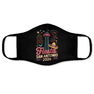 Discover Funny San Antonio 2026 Fiesta Cinco De Mayo Tex Face Masks